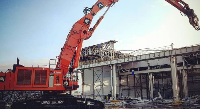 Hitachi Zx 460 lc demolition